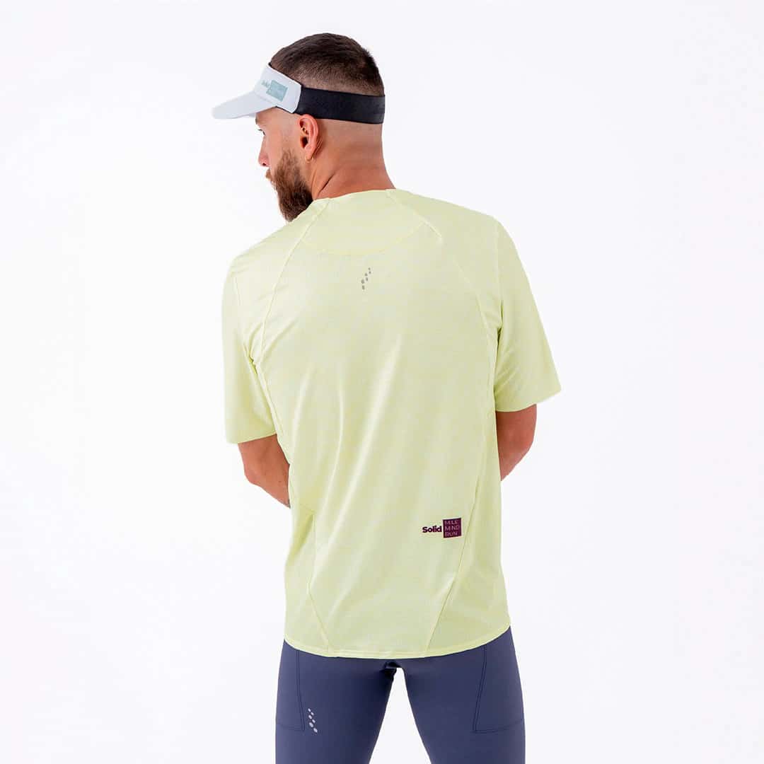CAMISETA RUNNING MANGA CORTA PRO 405 AMARILLO PARA HOMBRE - miniatura 2