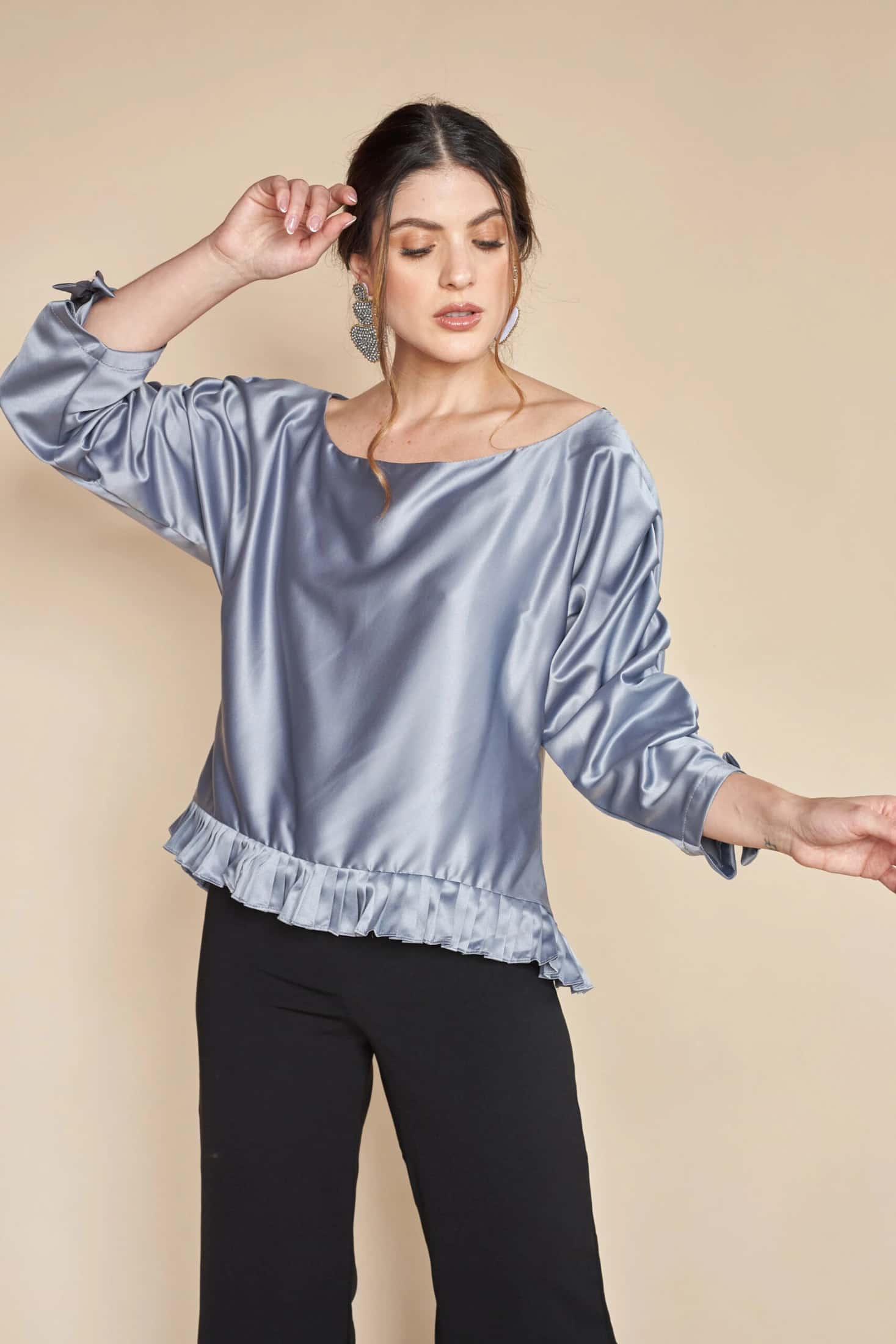 Blusa Kan Gris - miniatura 6