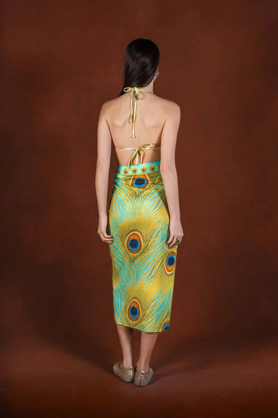 Women's Sacra long cotton sarong - miniatura 3