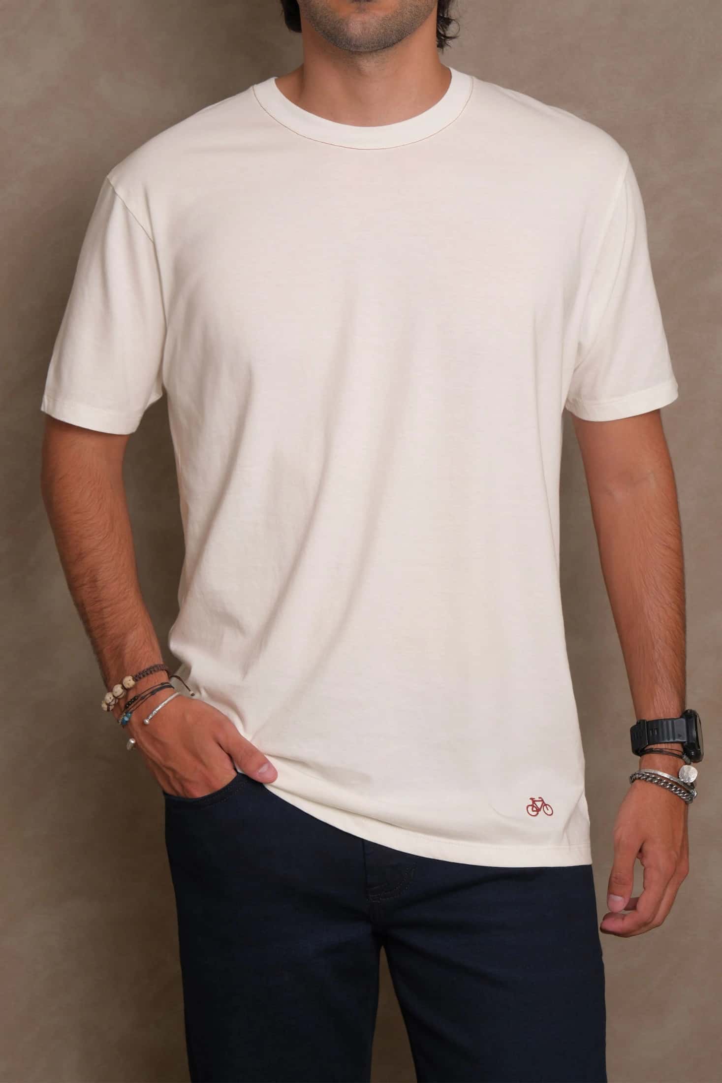 CAMISETA STITCH BONE WINE