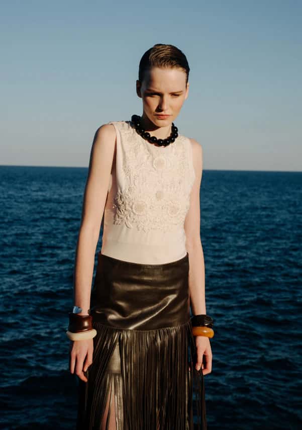 "LA SOMBRA" FRINGE SKIRT (PRE-ORDER) - miniatura 3