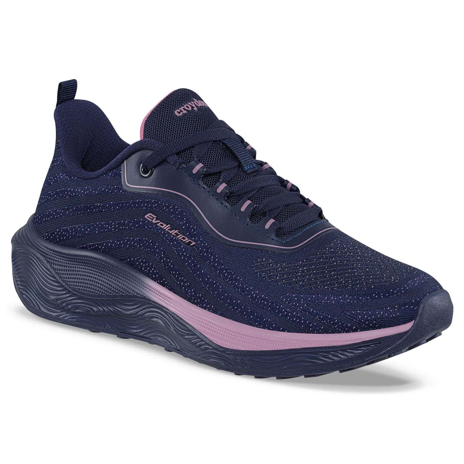 Tenis Running Seph Azul Osc-Fucsia Croydon para Mujer