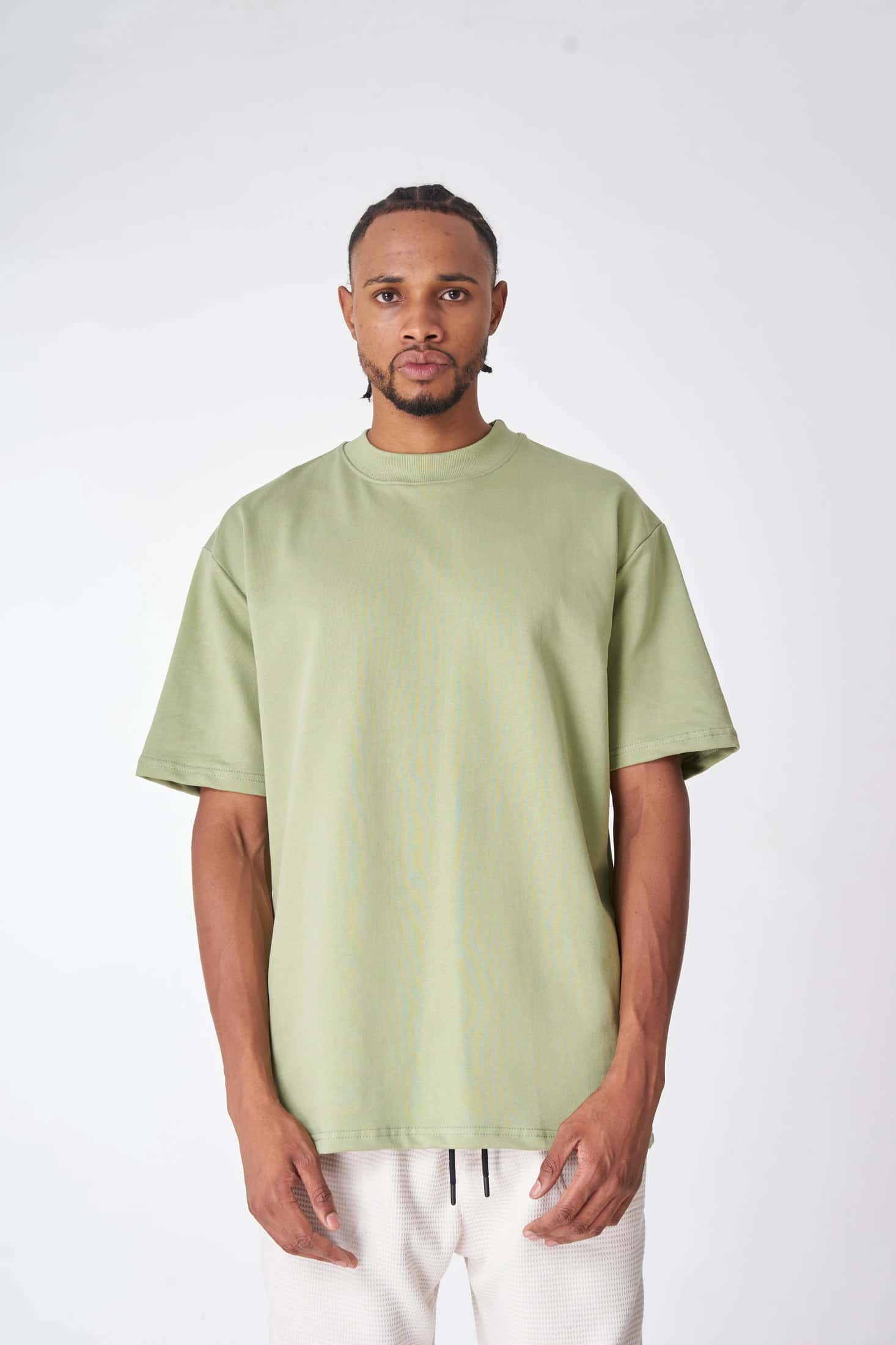 CAMISETA 300 GRAMOS 100% ALGODÓN VERDE CLARO