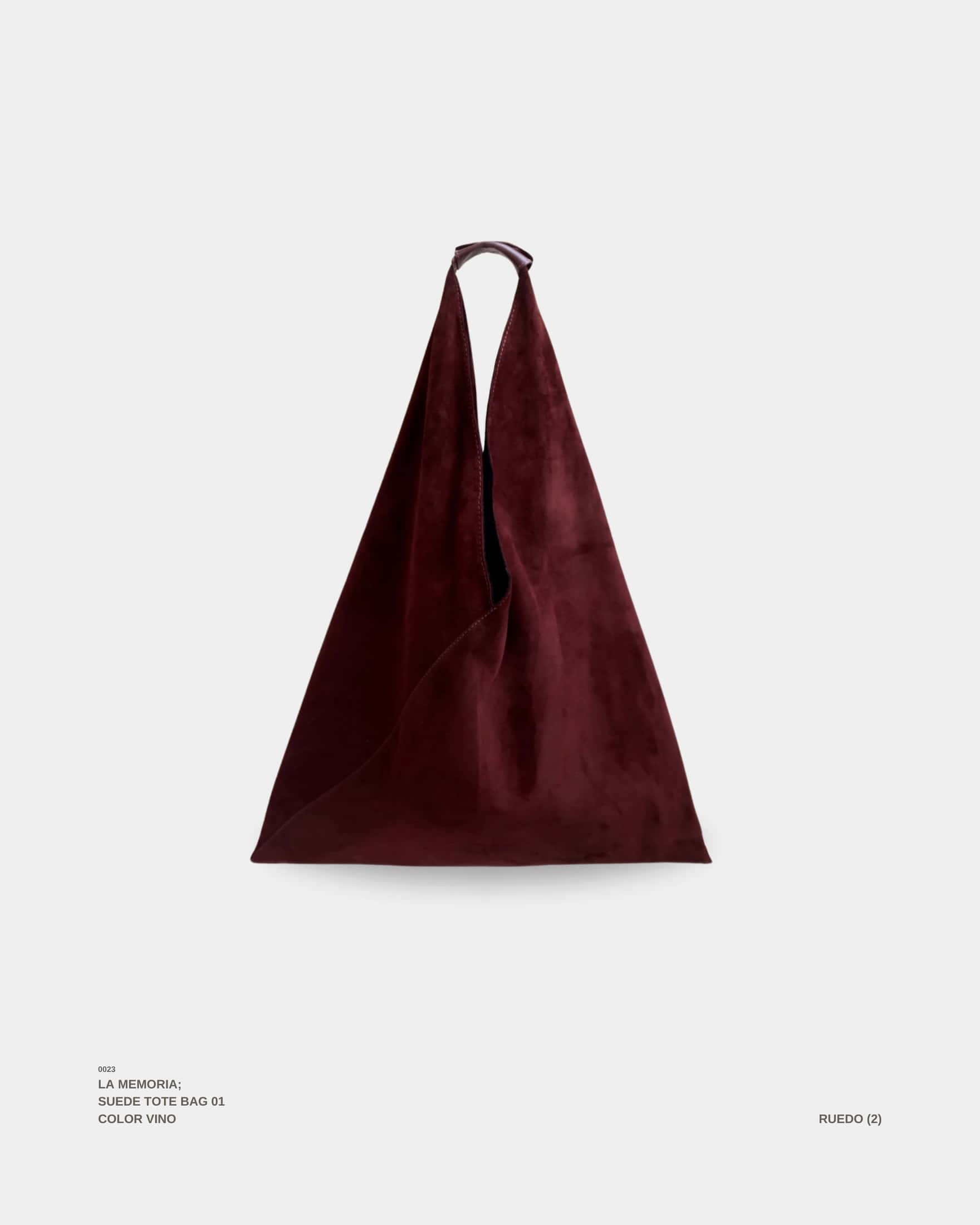 "LA MEMORIA" WINE SUEDE TOTE - miniatura 1