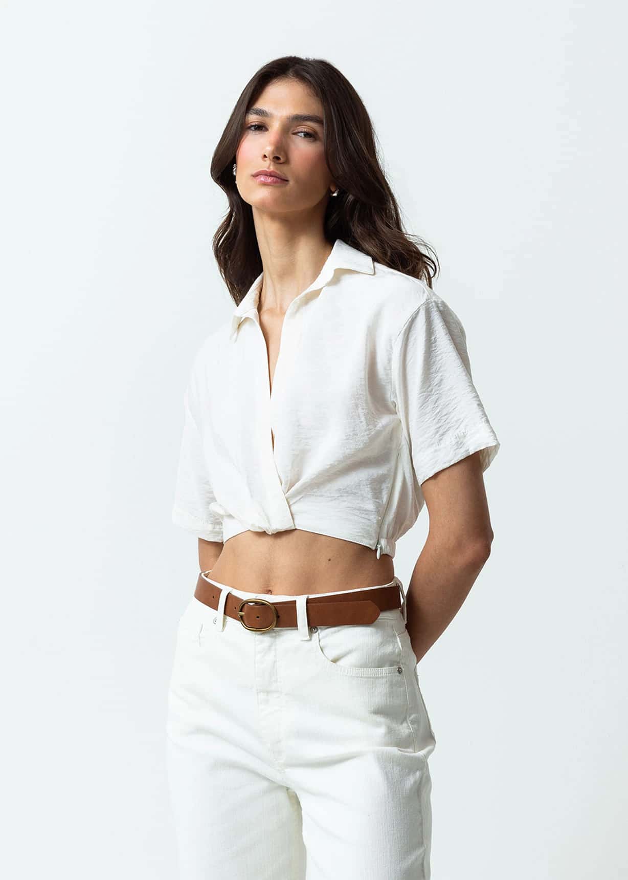 Camisa de largo crop