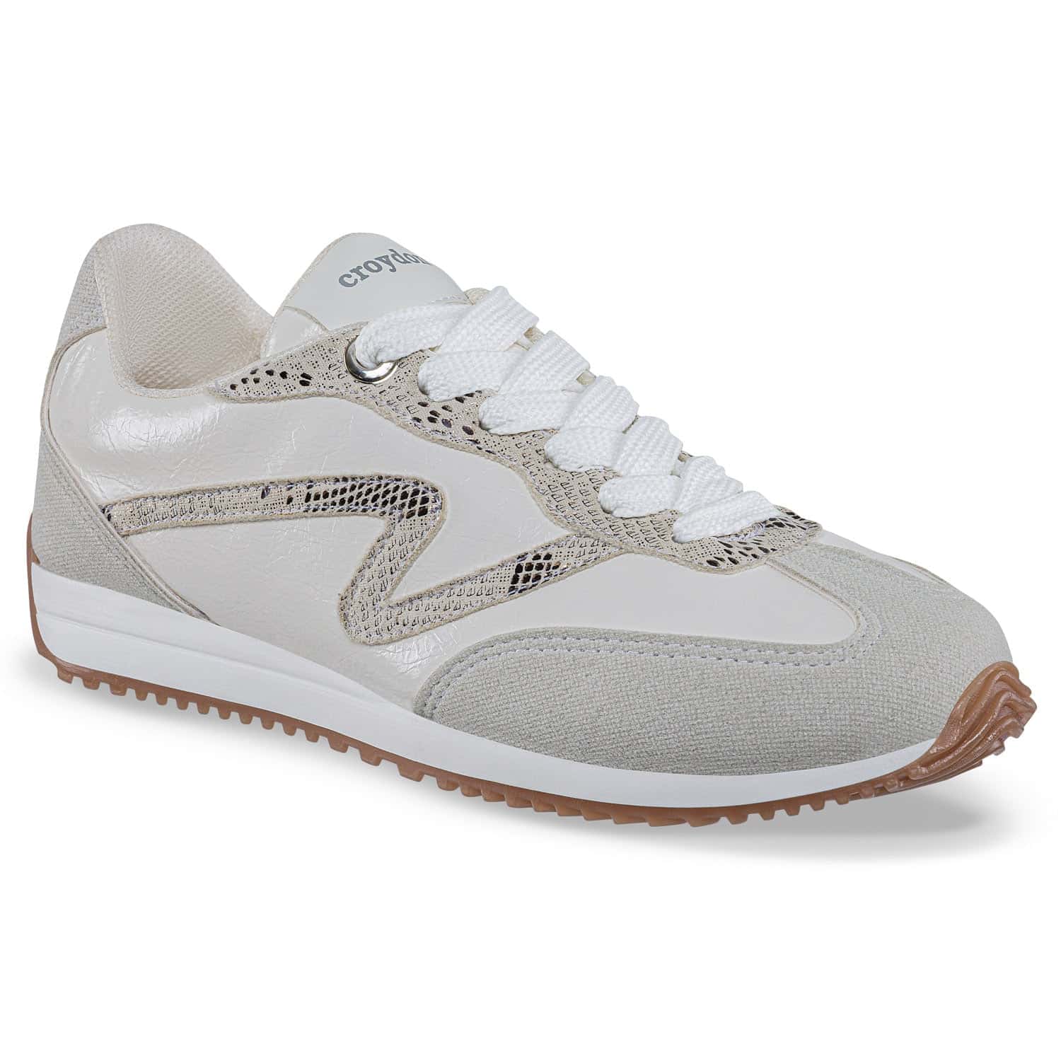 Tenis Urbanos Quimbaya Blanco-Gris Croydon Para Mujer