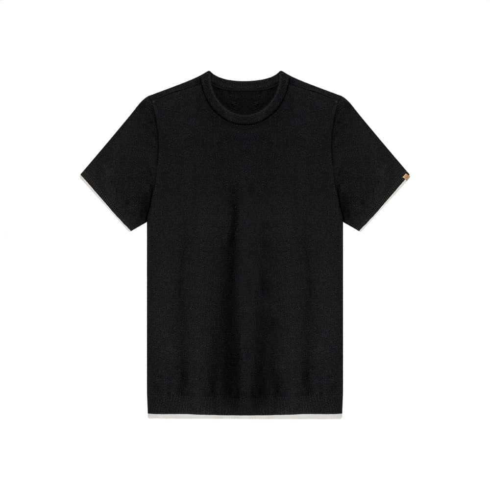 CAMISETA CUELLO REDONDO NÁPOLES NEGRO