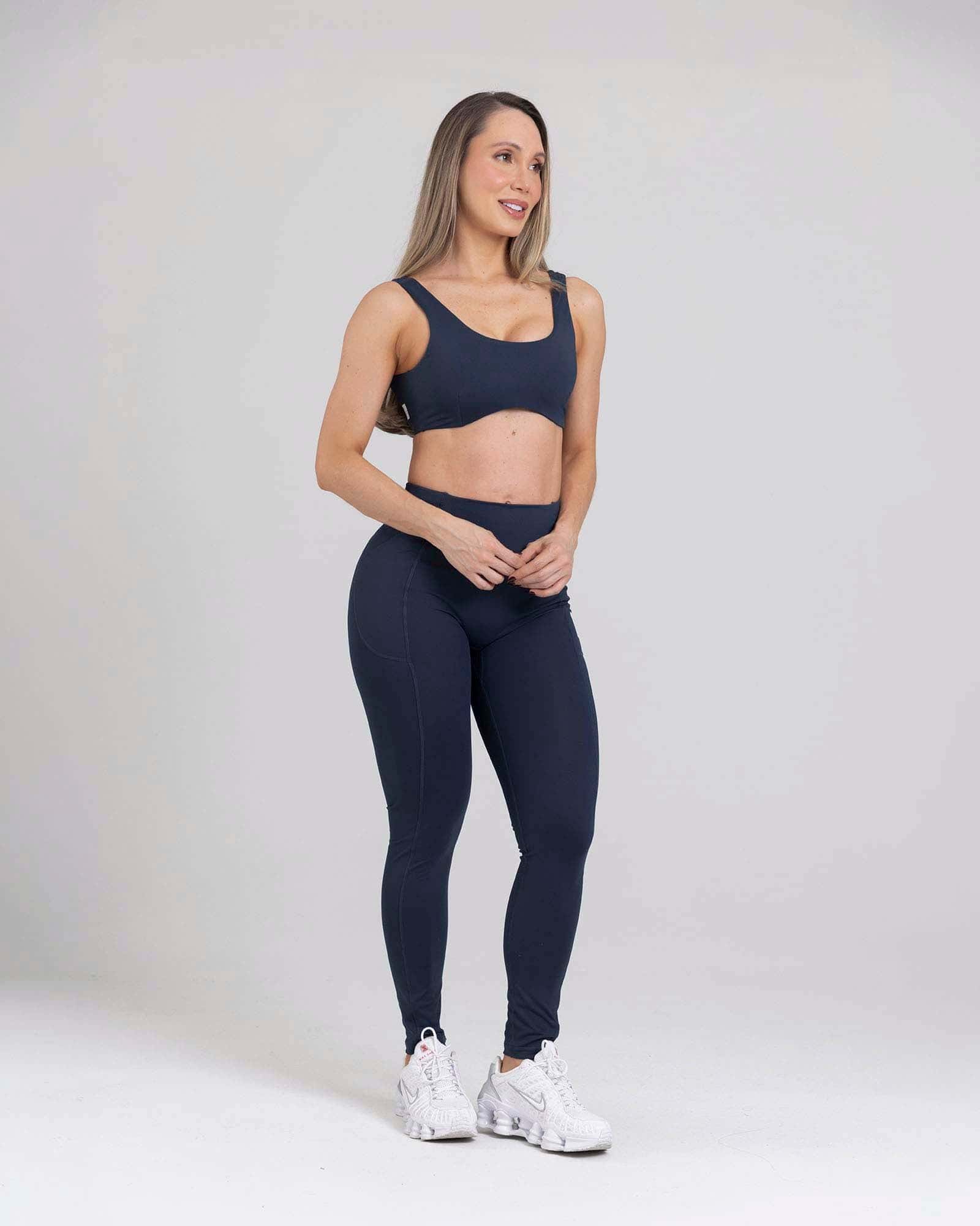 Leggings minimal glow azul moonlit flexi FIBER