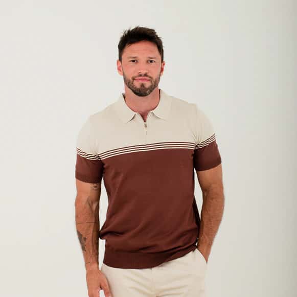 SUETER POLO MODA TEJIDO HOMBRE