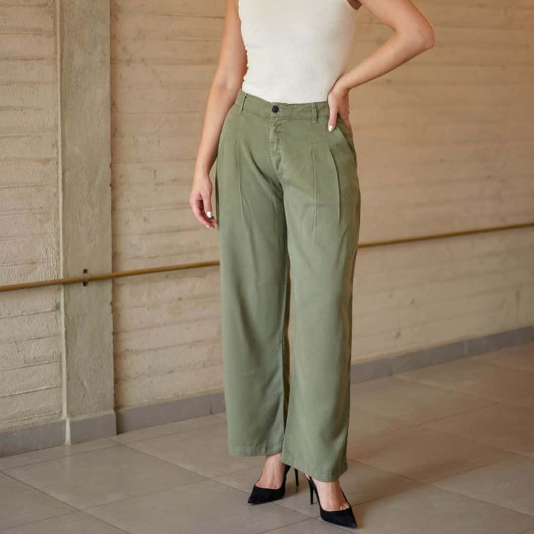 Pantalón Eucalipto Oliva