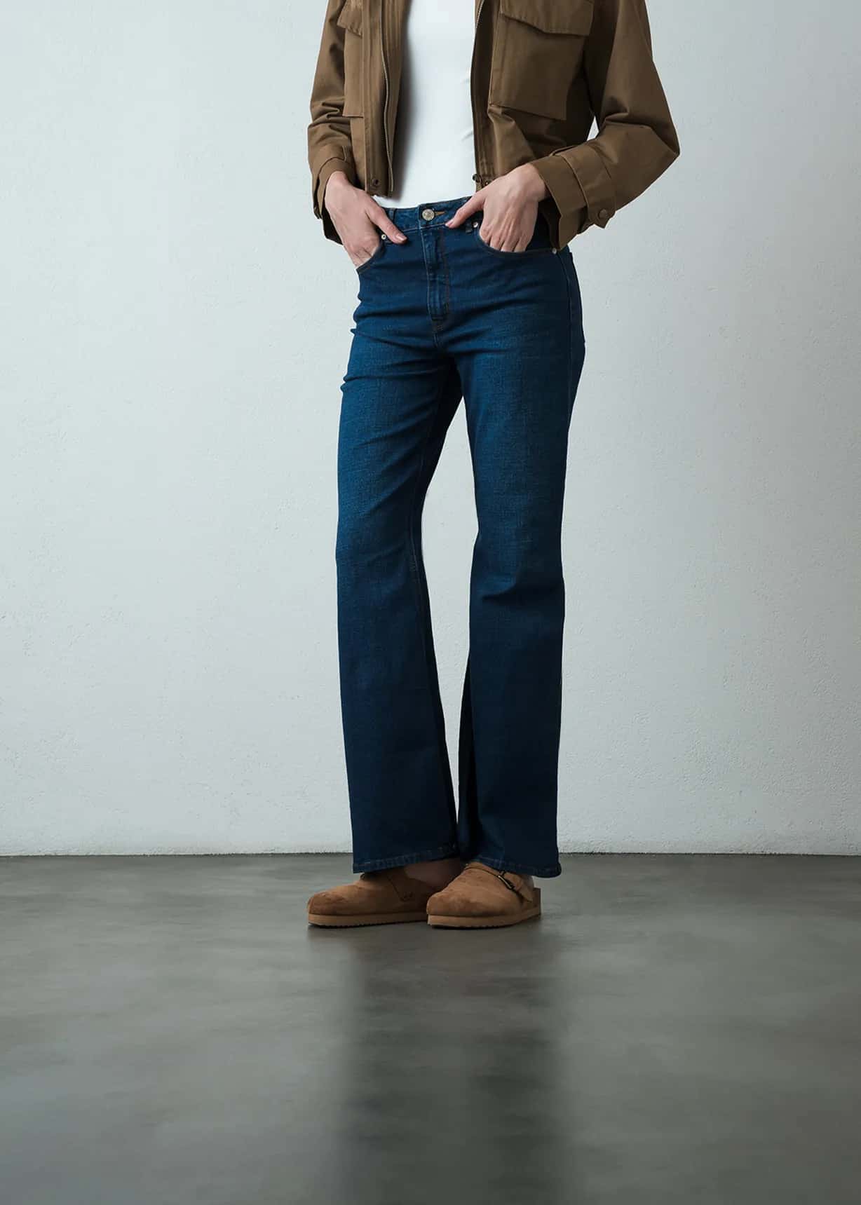 Jean Flare de tiro alto
