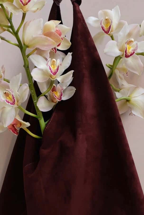"LA MEMORIA" WINE SUEDE TOTE - miniatura 2