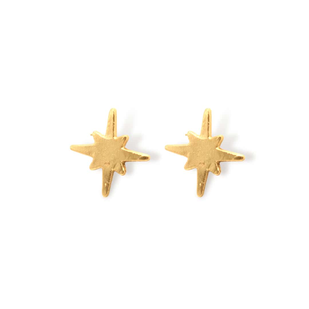 Aretes de estrella con 8 puntas