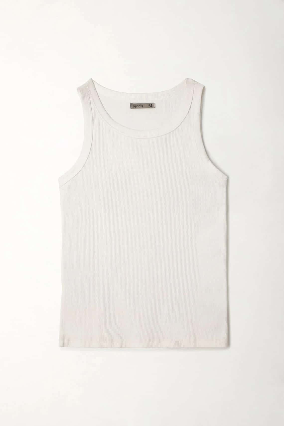 Camiseta blanca manga sisa para mujer
