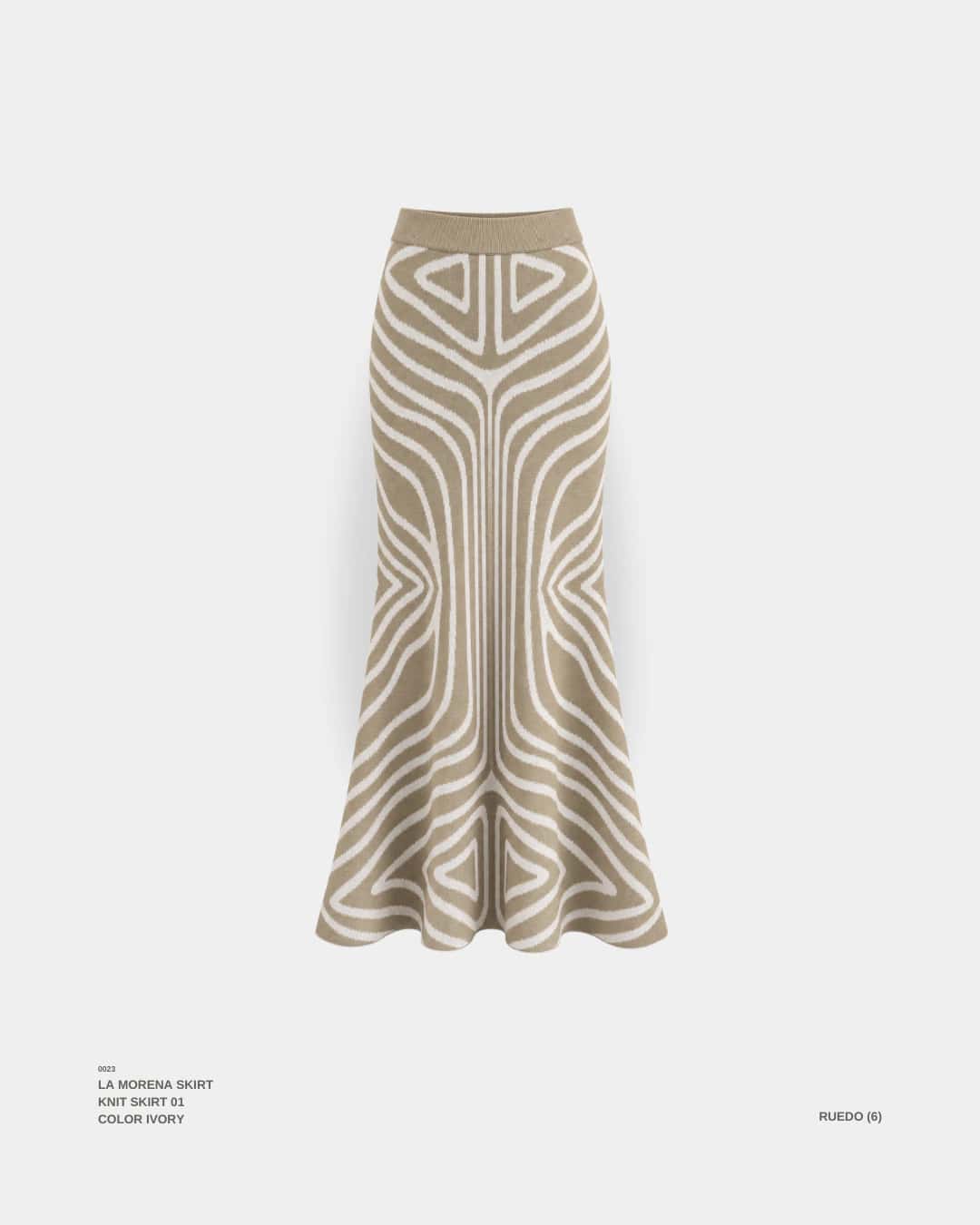 "LA MORENA" SKIRT IVORY - miniatura 1