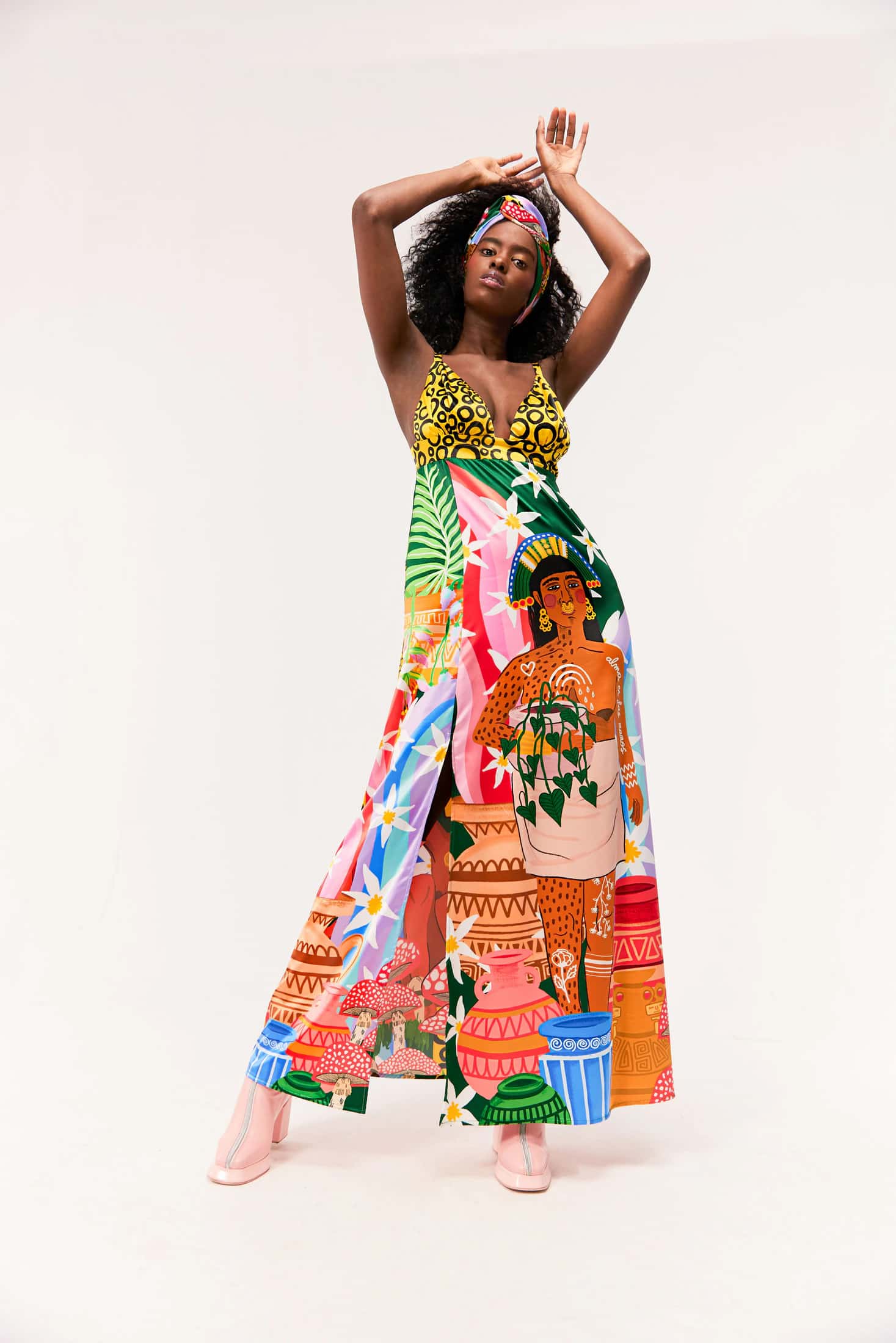 Vestido Ritual / Estampado Alma de Barro