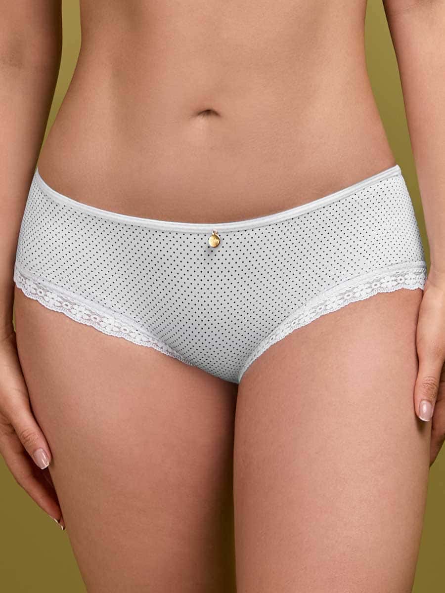 Cachetero Para Mujer con Detalles de Encaje Blanco
