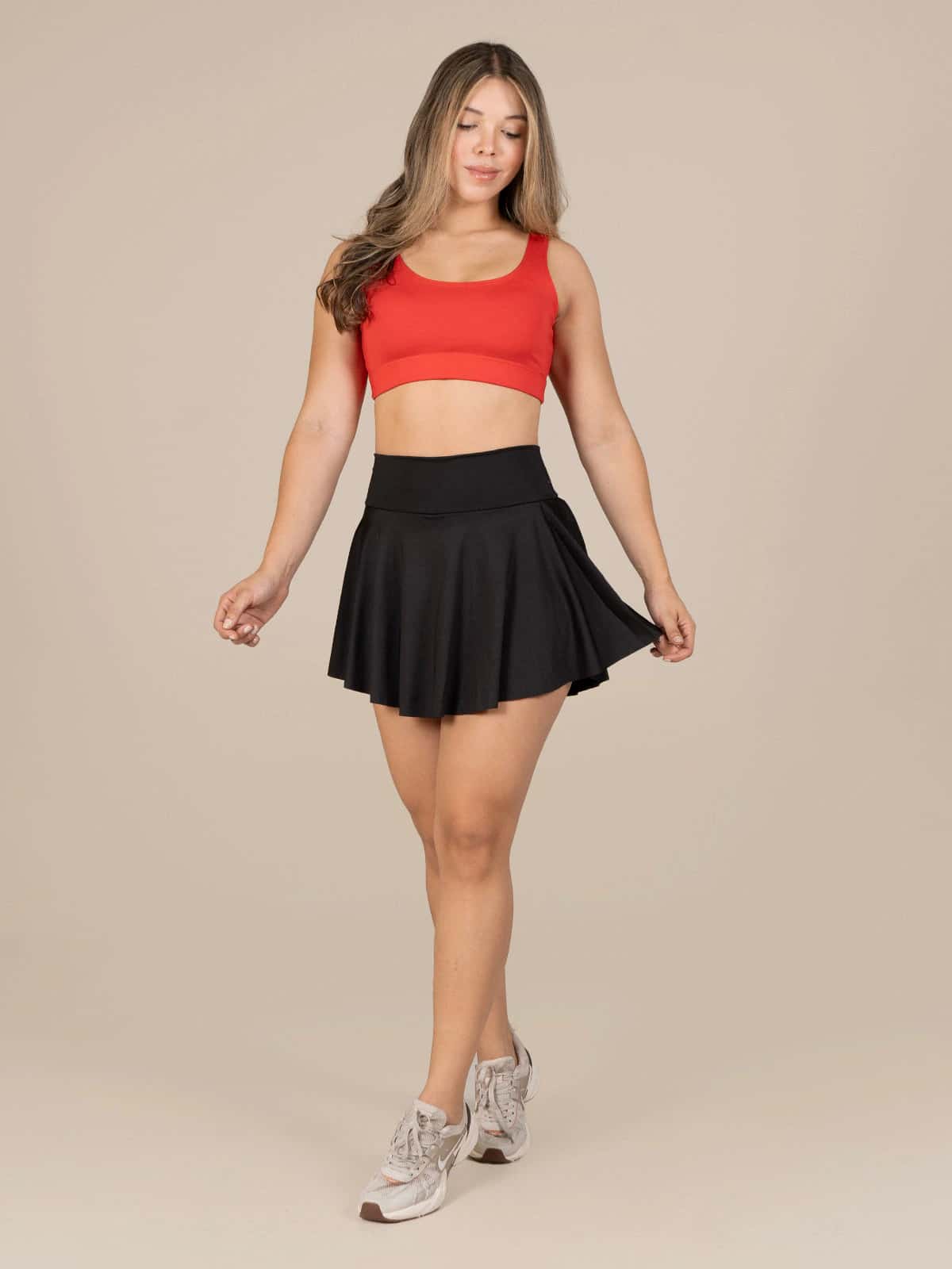 Coqueta faldashort set roja