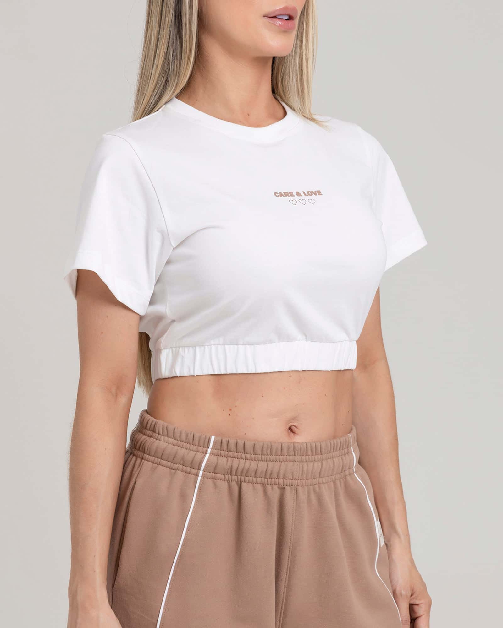 Camiseta airy care & love marfil new dawn FIBER