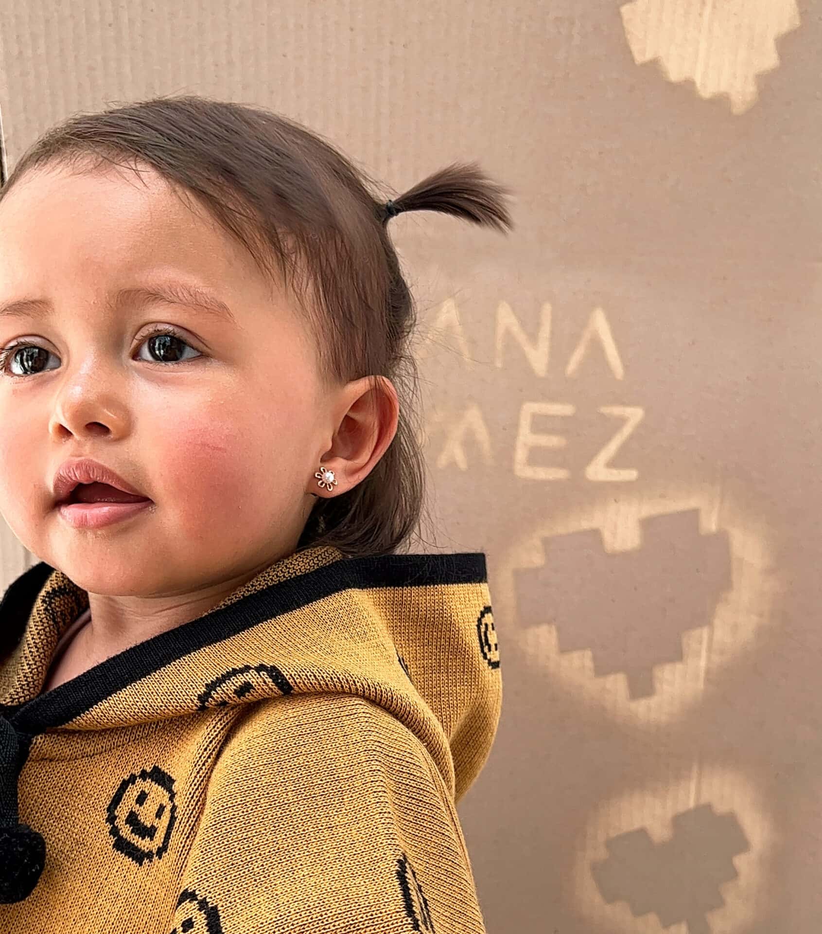 Mini Poncho Alegría Mostaza