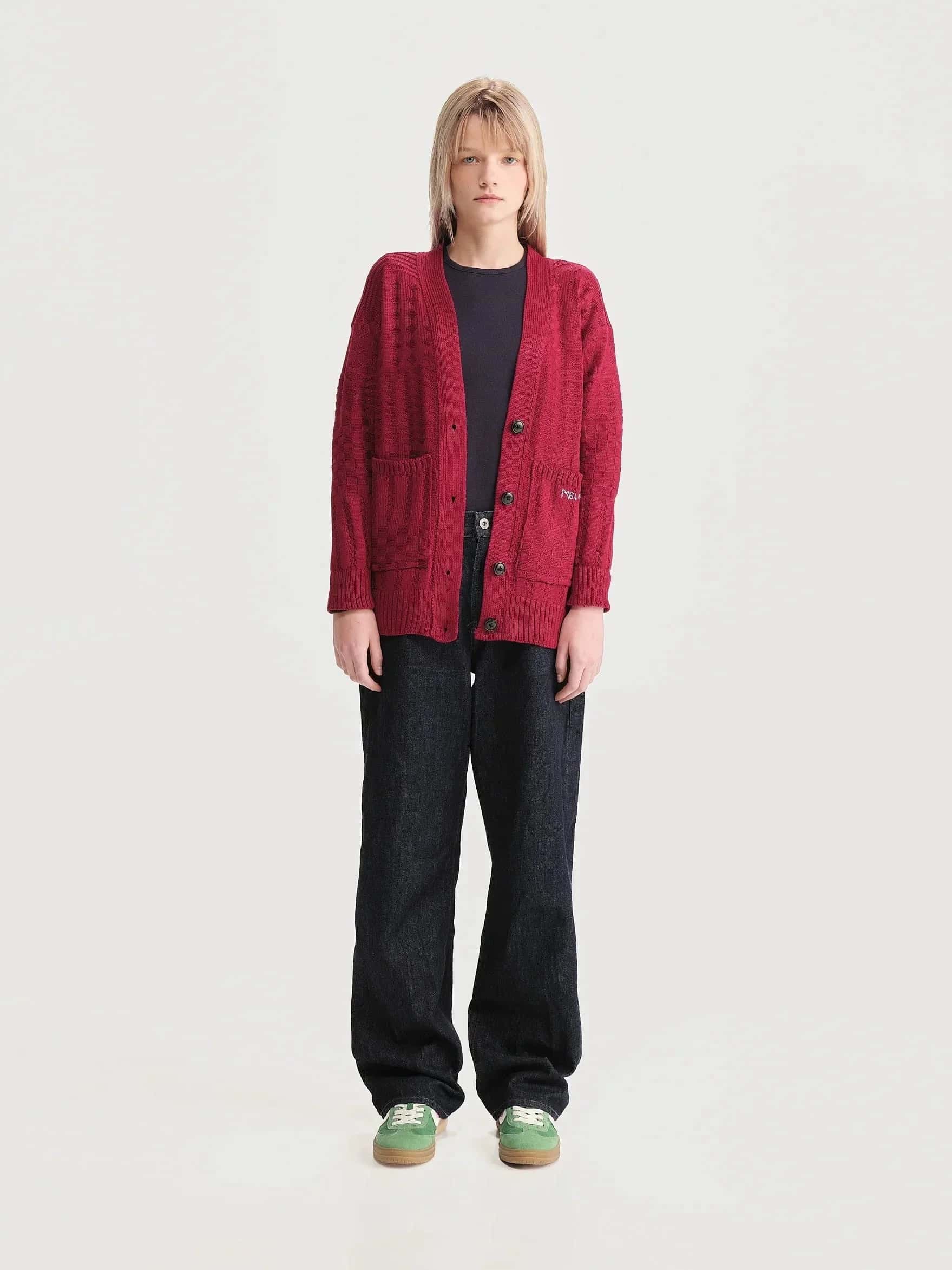 Cardigan Archivo Rojo