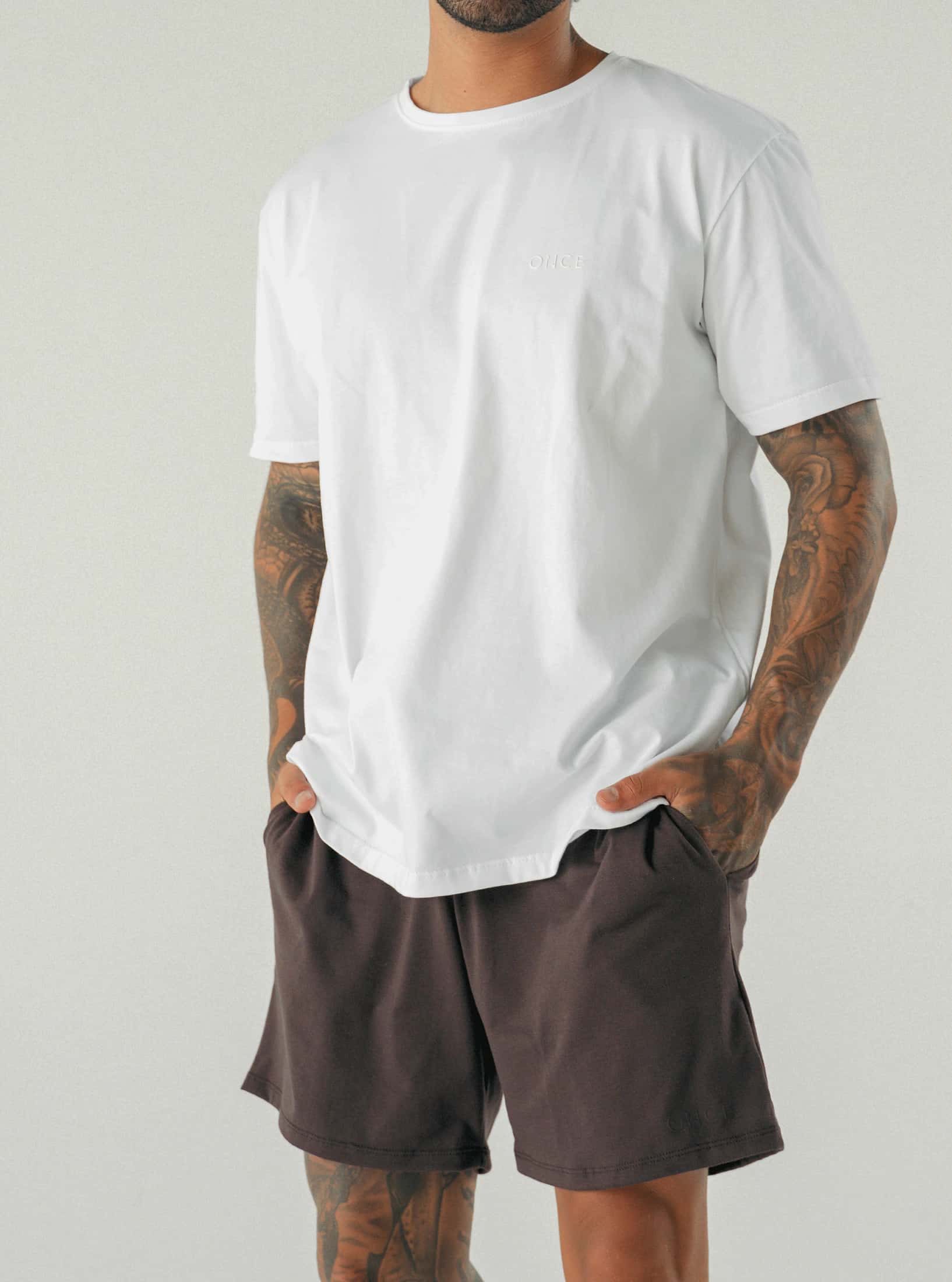 Pijama Pantaloneta Basica Brown - miniatura 3
