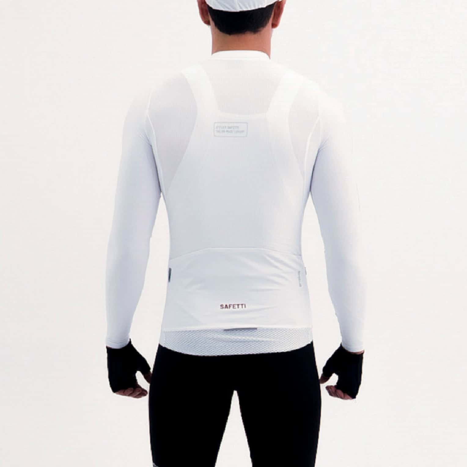 CAMISA CICLISMO MANGA LARGA LATITUDE BLANCA PARA HOMBRE - miniatura 2
