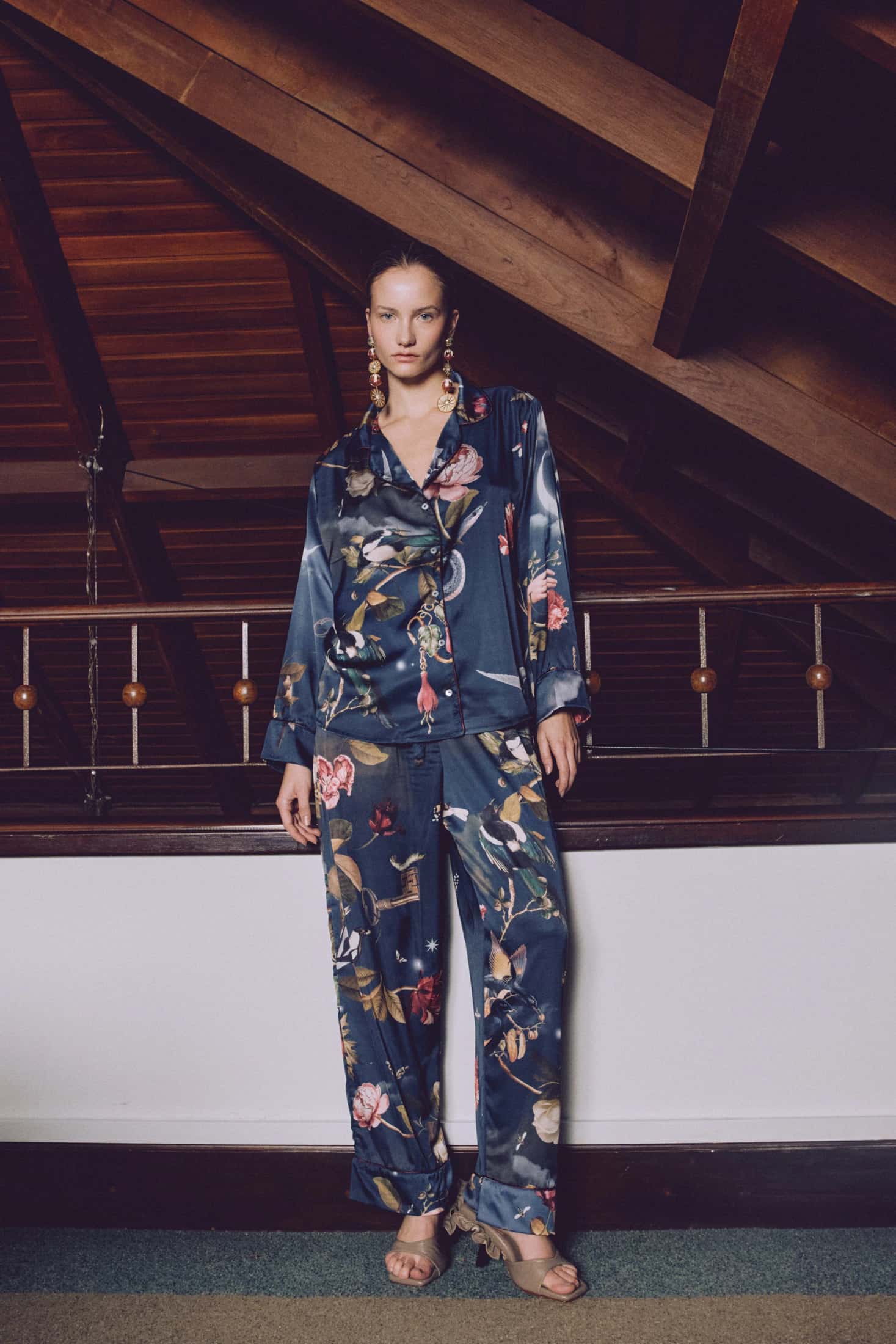 Pijama Larga - Eden Blue