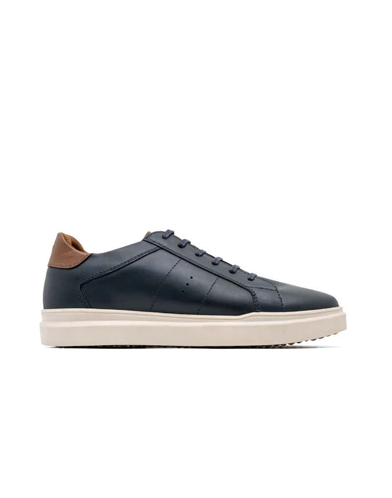 Zapato deportivo para hombre en cuero azul REF WILL11