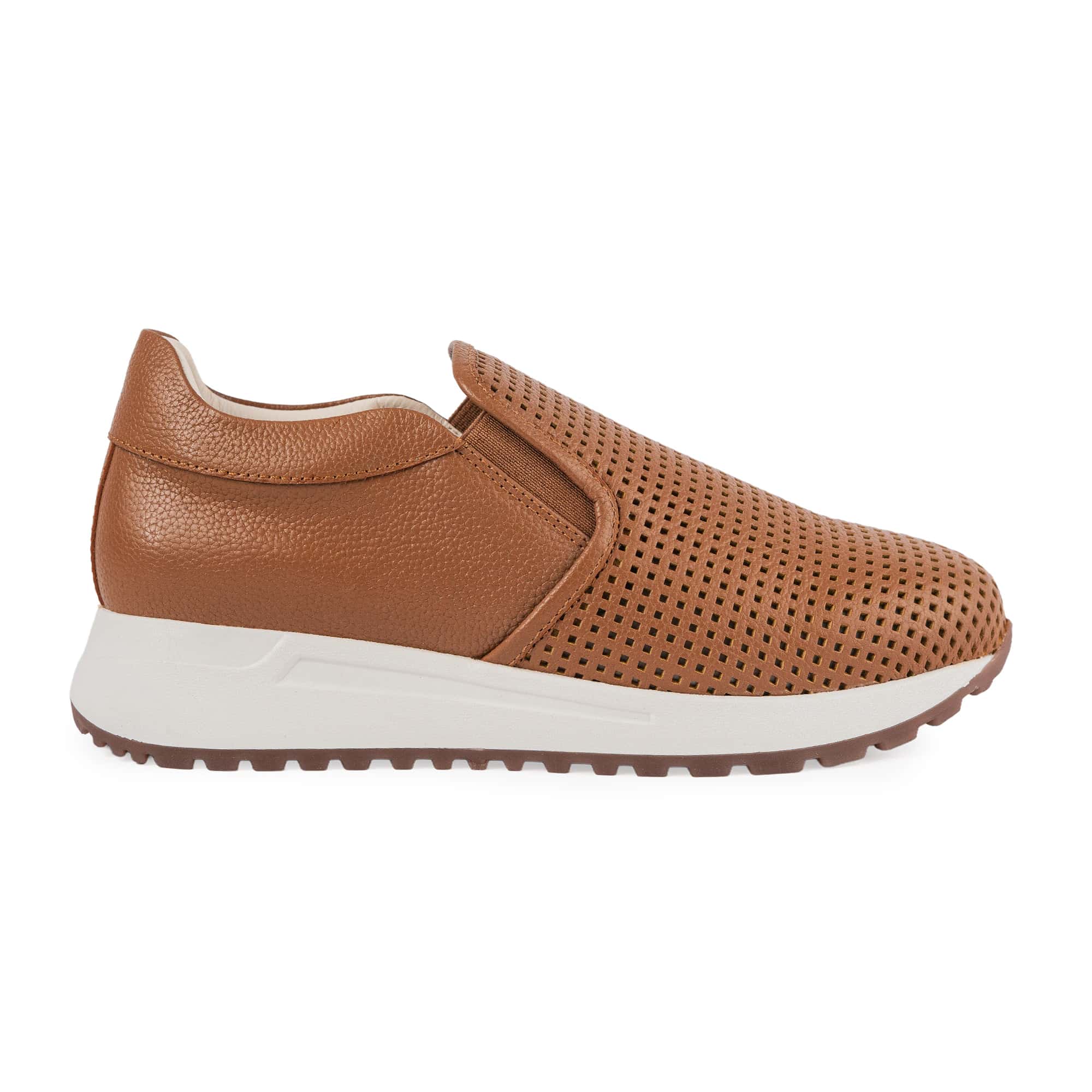 "RENATY" TENIS EN CUERO SIN CORDONES