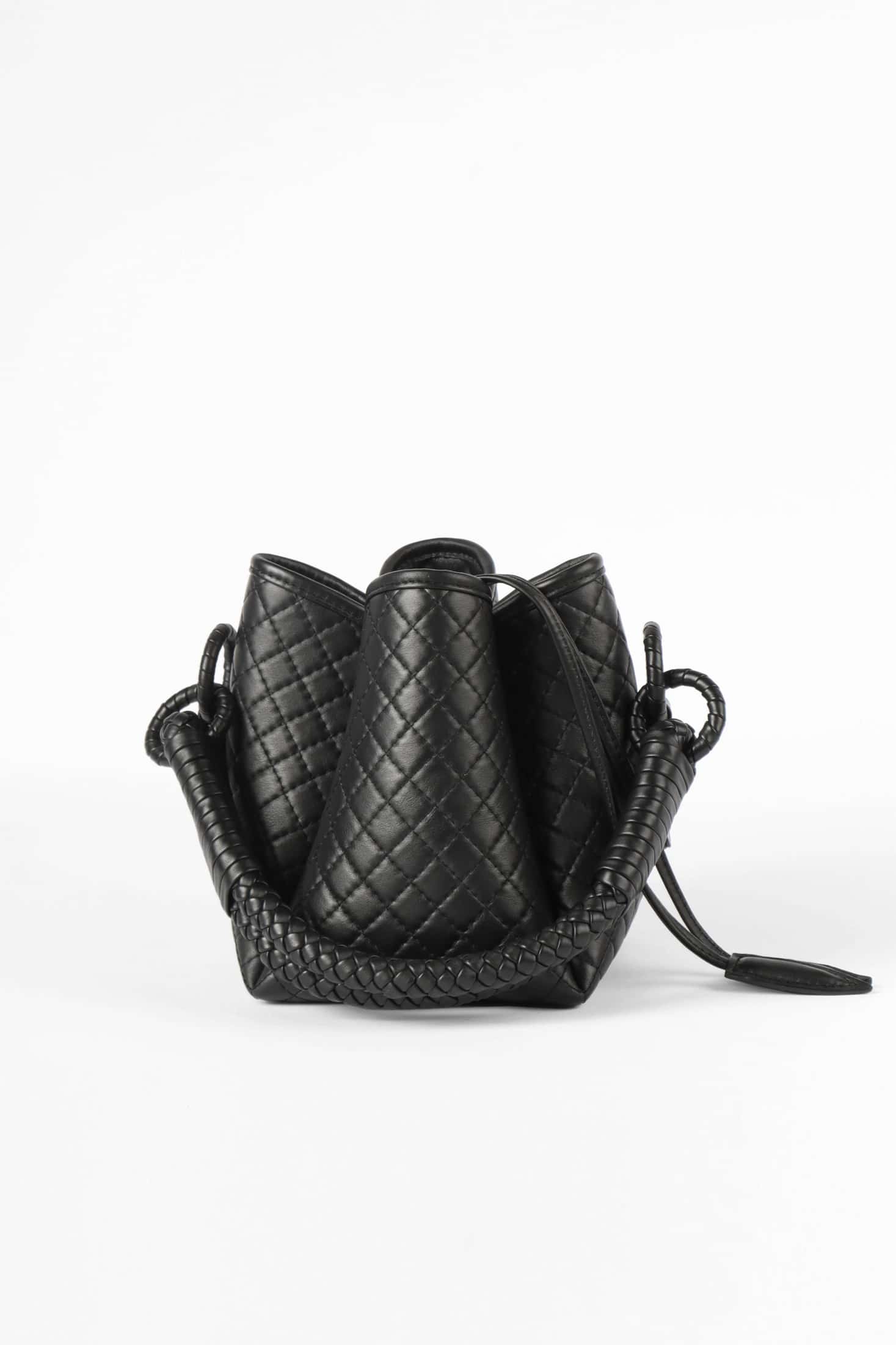 Tulip Mini Bucket Bag, Black