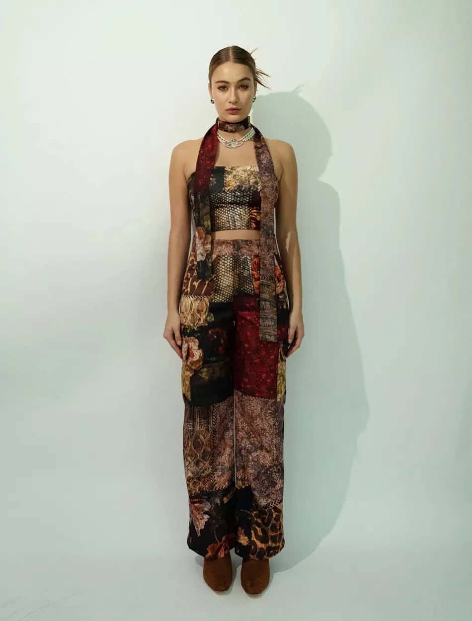 Women’s Cargo Pants in Patchwork