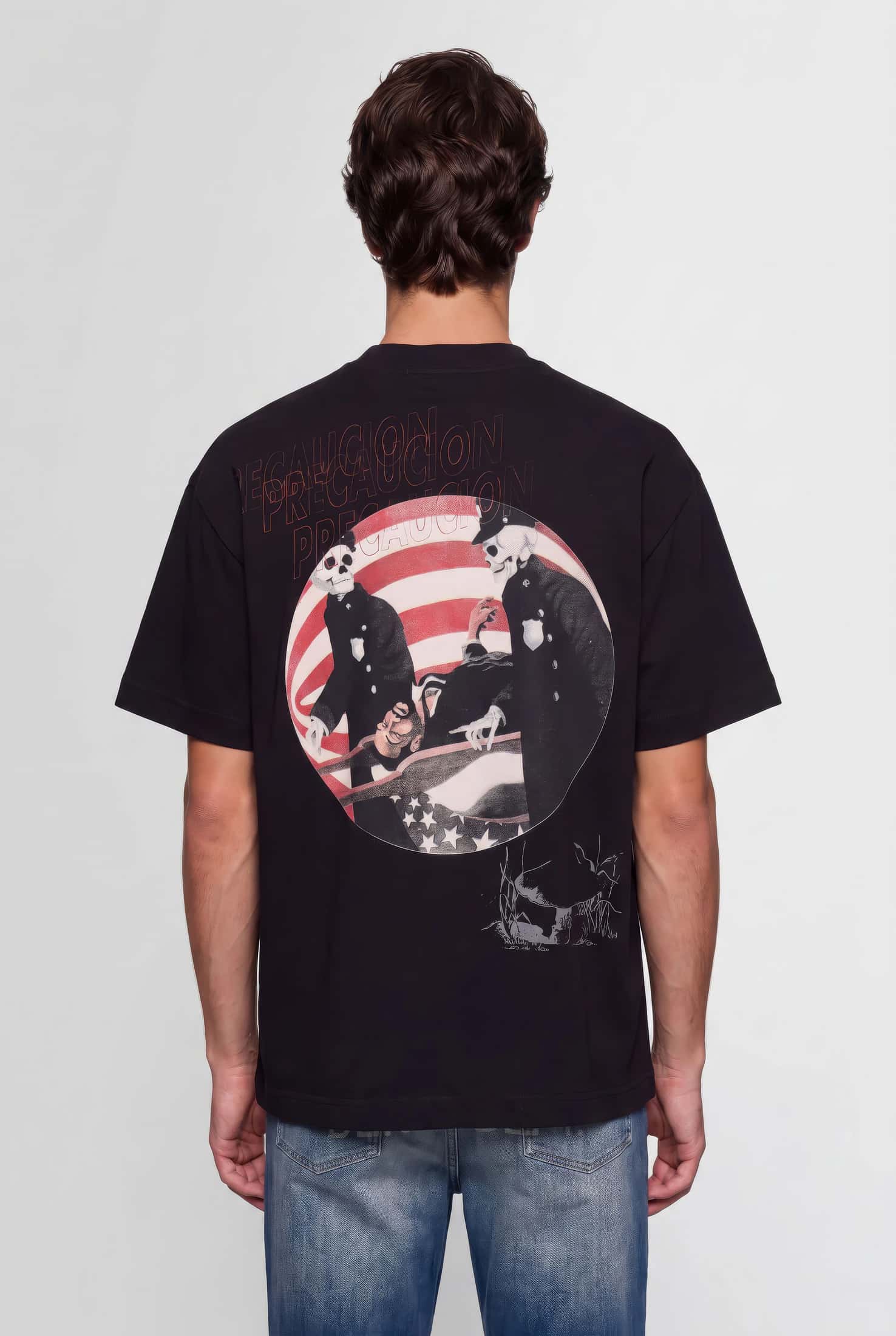 PRE-CAUCION BLACK T-SHIRT - miniatura 6
