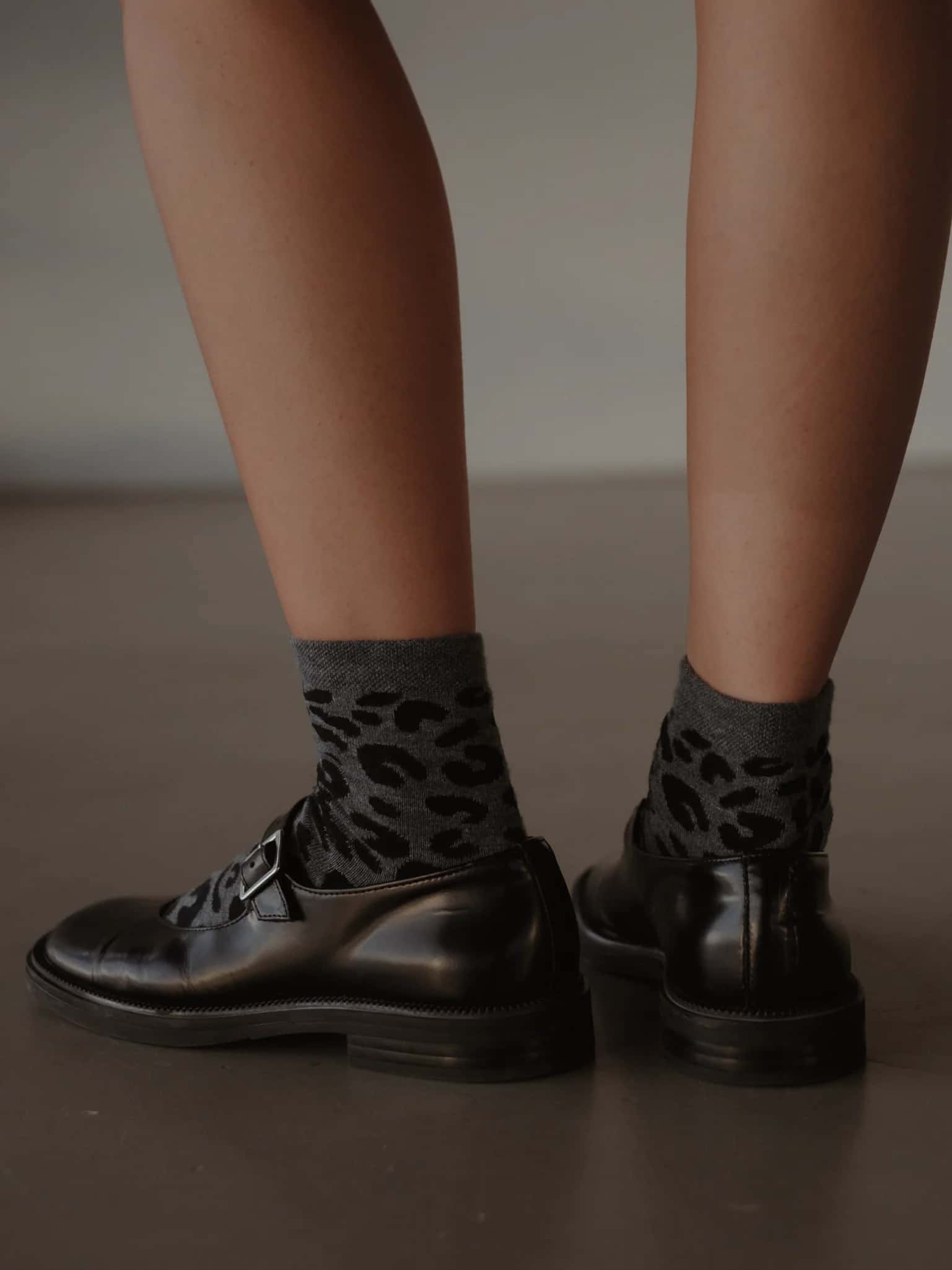 PRINT MIDI SOCKS - GRAY ON GRAY - miniatura 7