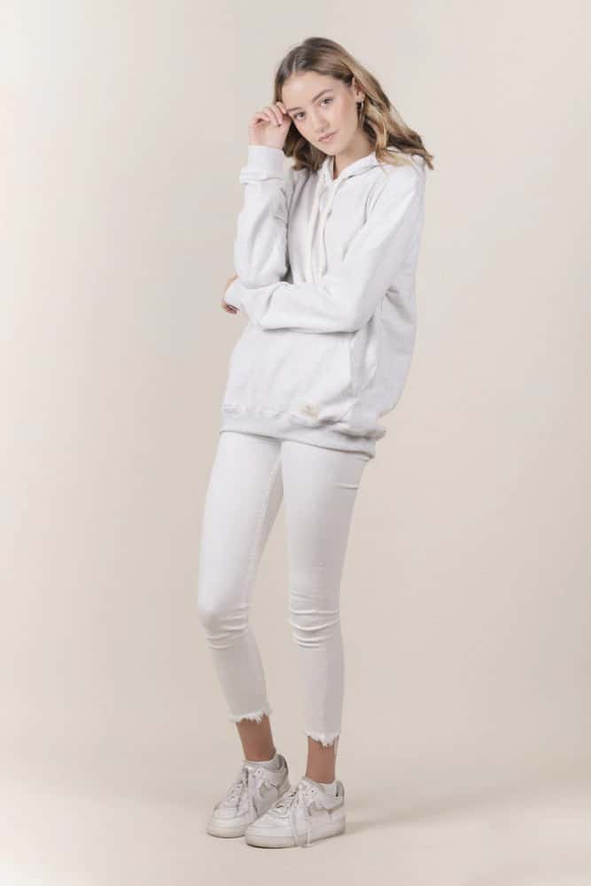 HOODIE GRIS CLARO UNISEX - BÁSICO