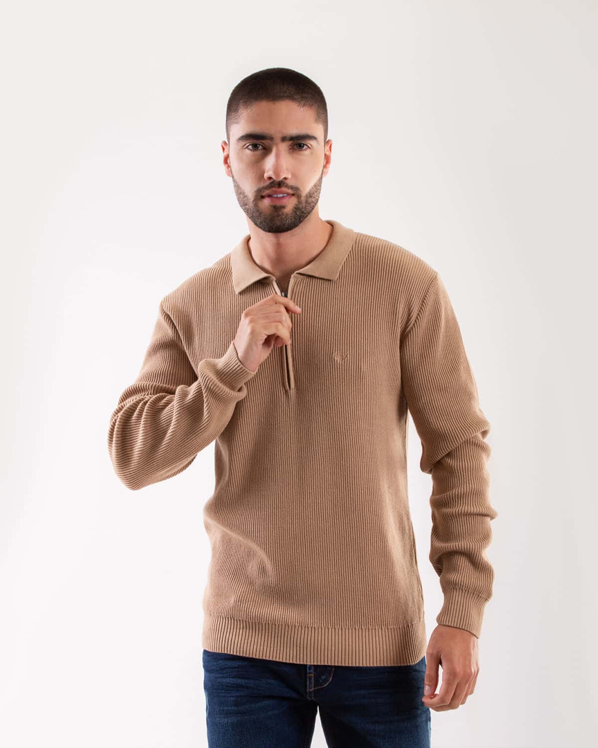 Sweater caqui para hombre