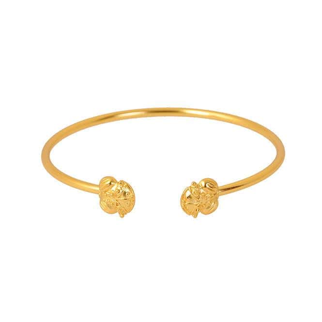 Pulsera de Aro Rana de Bolas Tairona