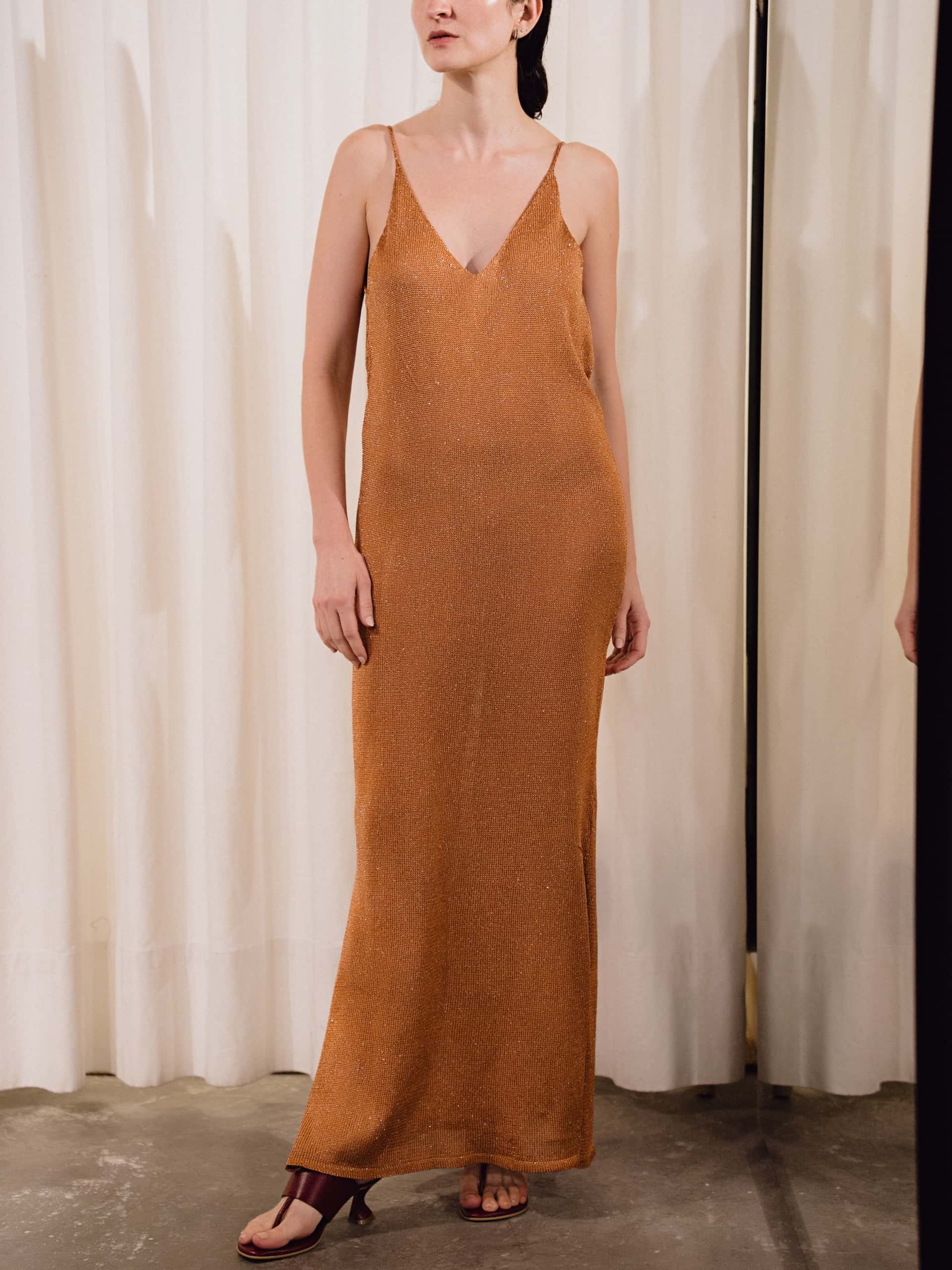 VESTIDO LIBERTAD COBRE
