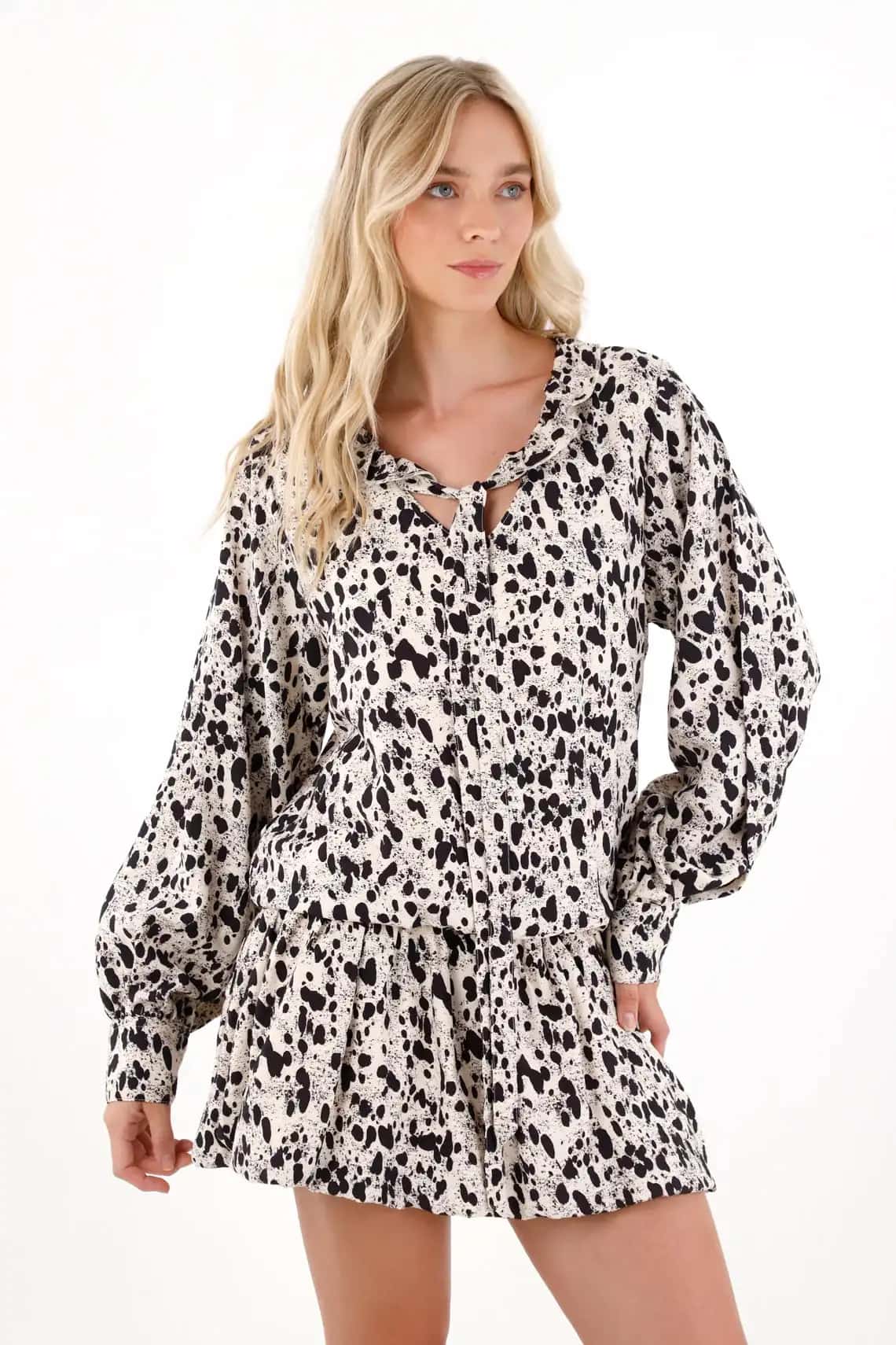 Vestido de manga larga para mujer