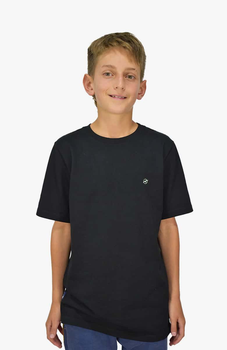 Camiseta básica niño color Negra