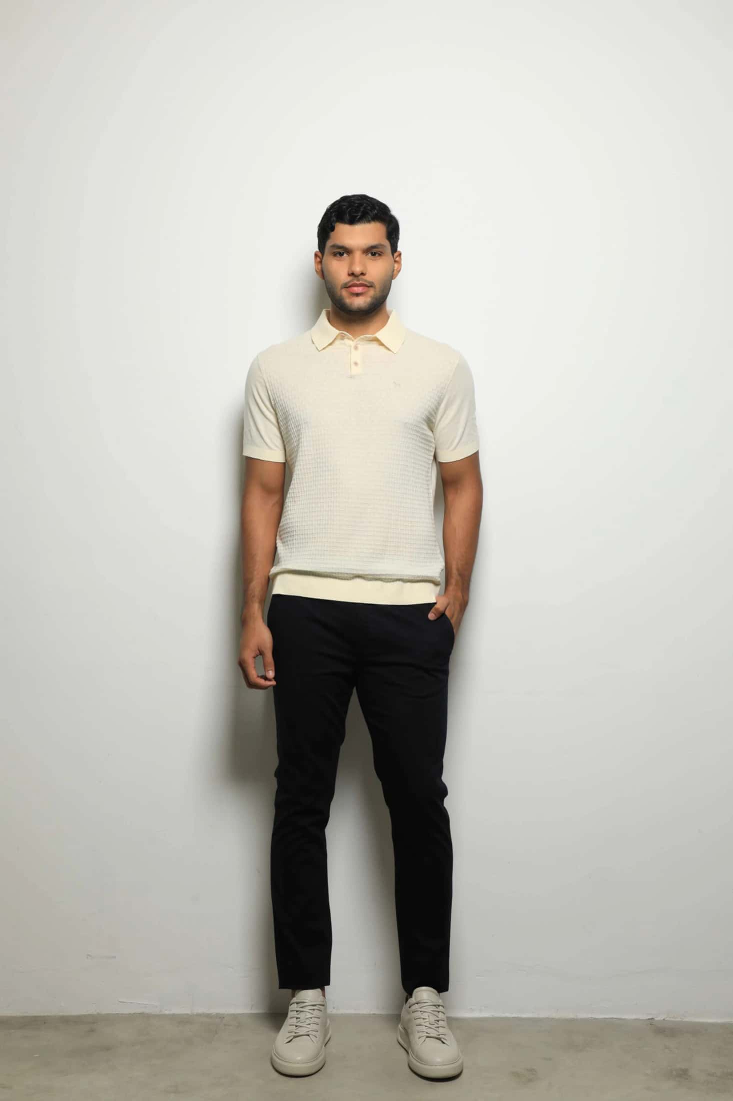 Suéter Tejido Fashion Crema