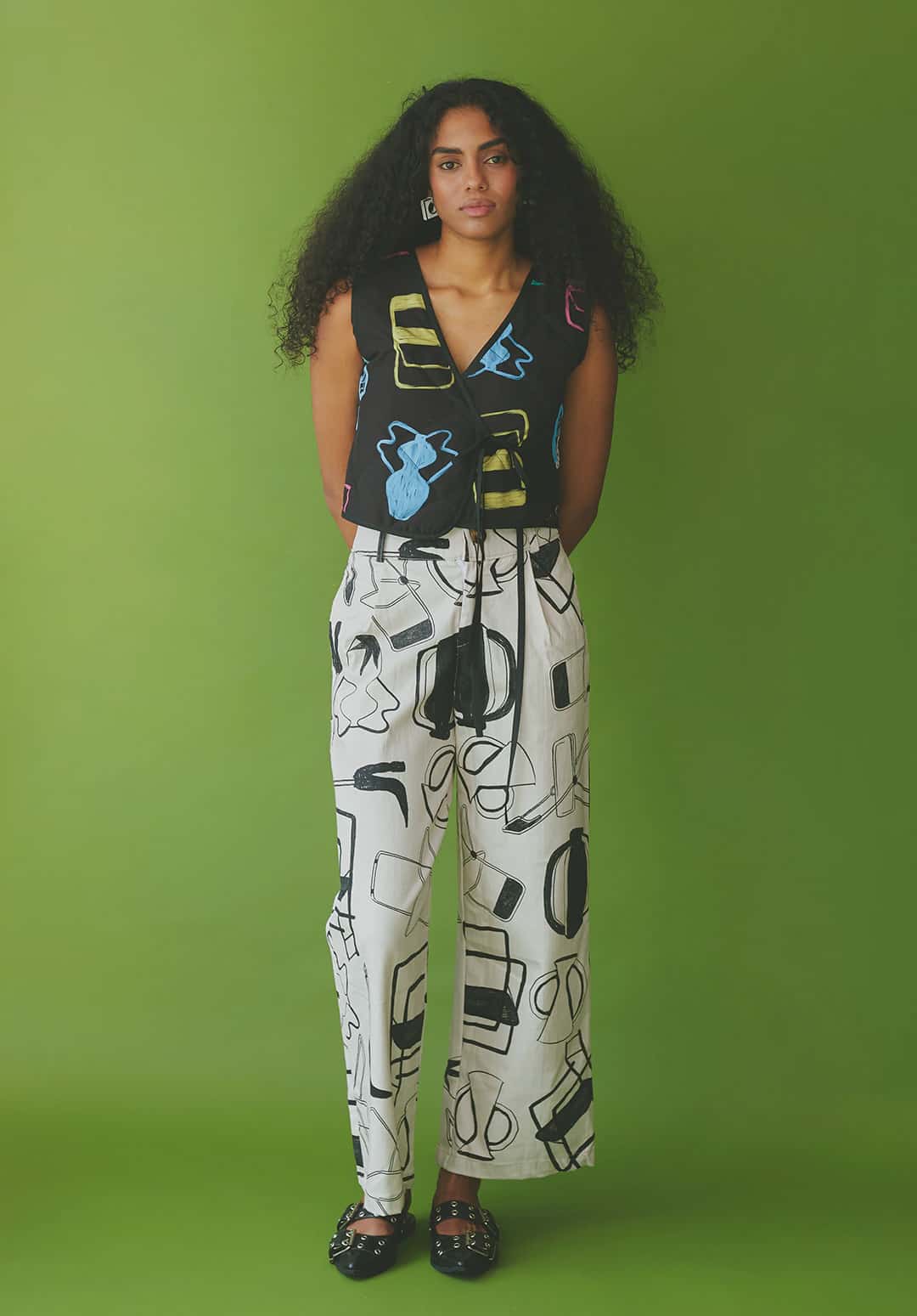 Pantalón Simona Ivory - miniatura 1