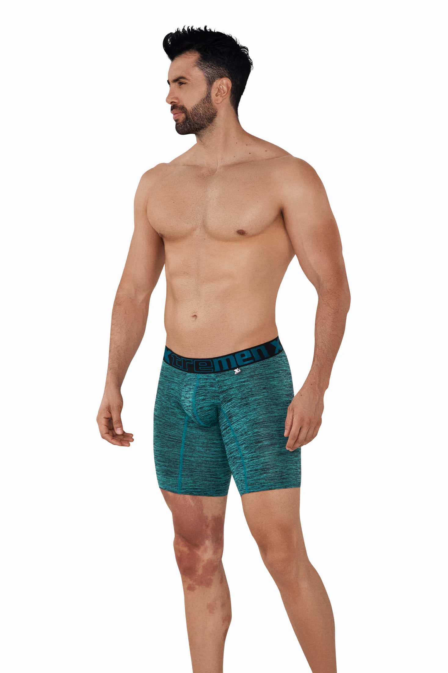 BOXER DEPORTIVO MICROF JASPED  VERDE JADE