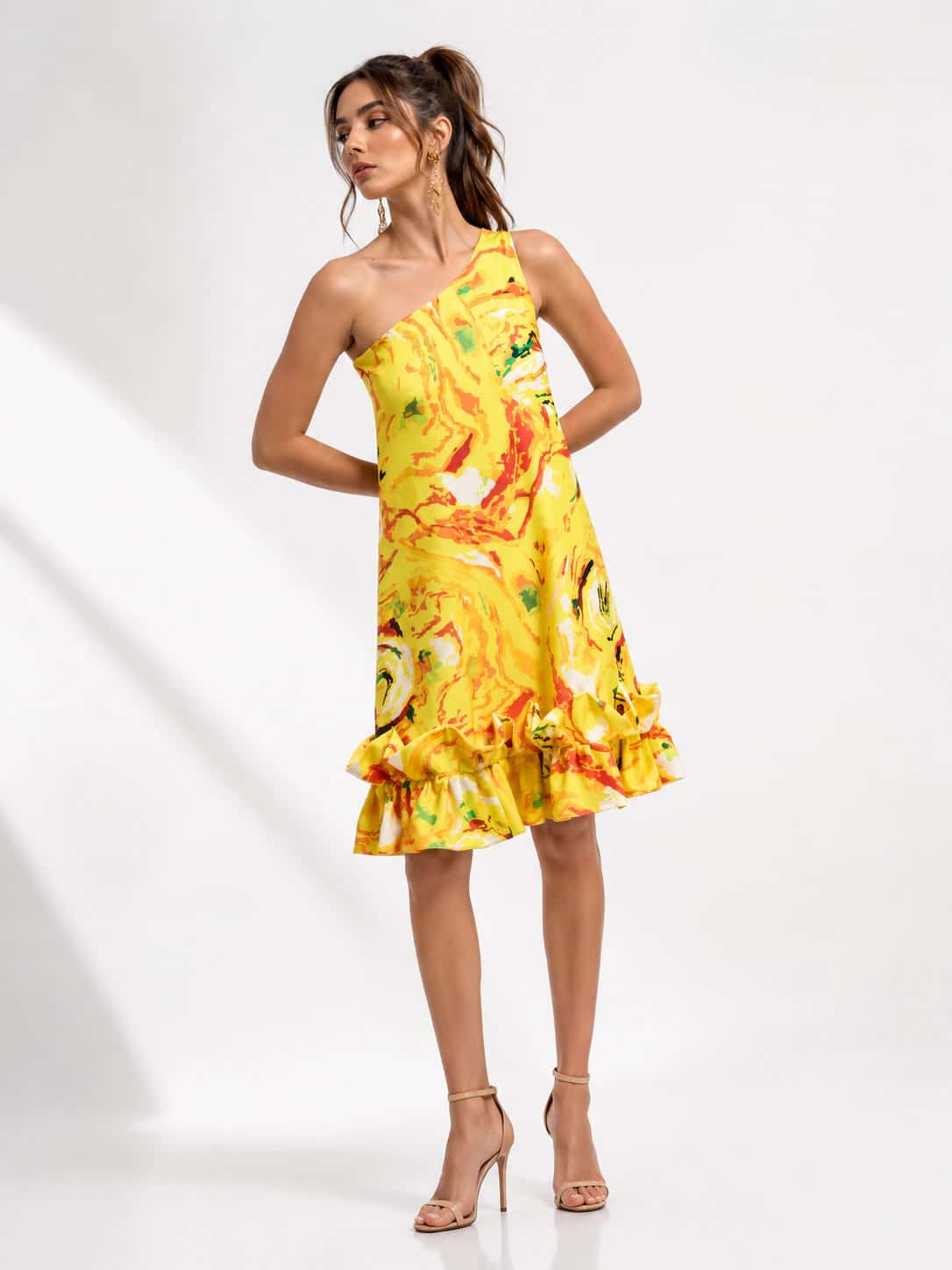 Vestido Chiquima Amarillo Estampado - miniatura 2