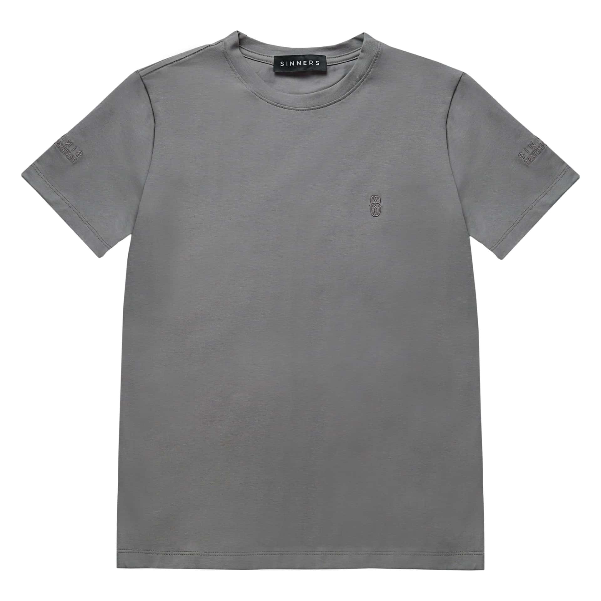 MONOGRAM SLIM GRAY T-SHIRT - miniatura 1