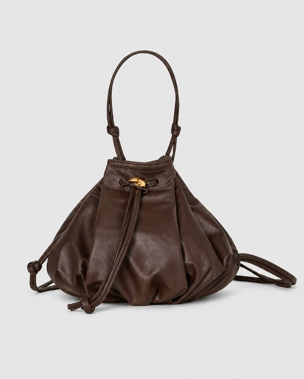 Alpha Chocolate Leather Bag
