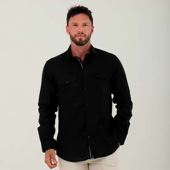 CAMISA ML 100% LINO HOMBRE