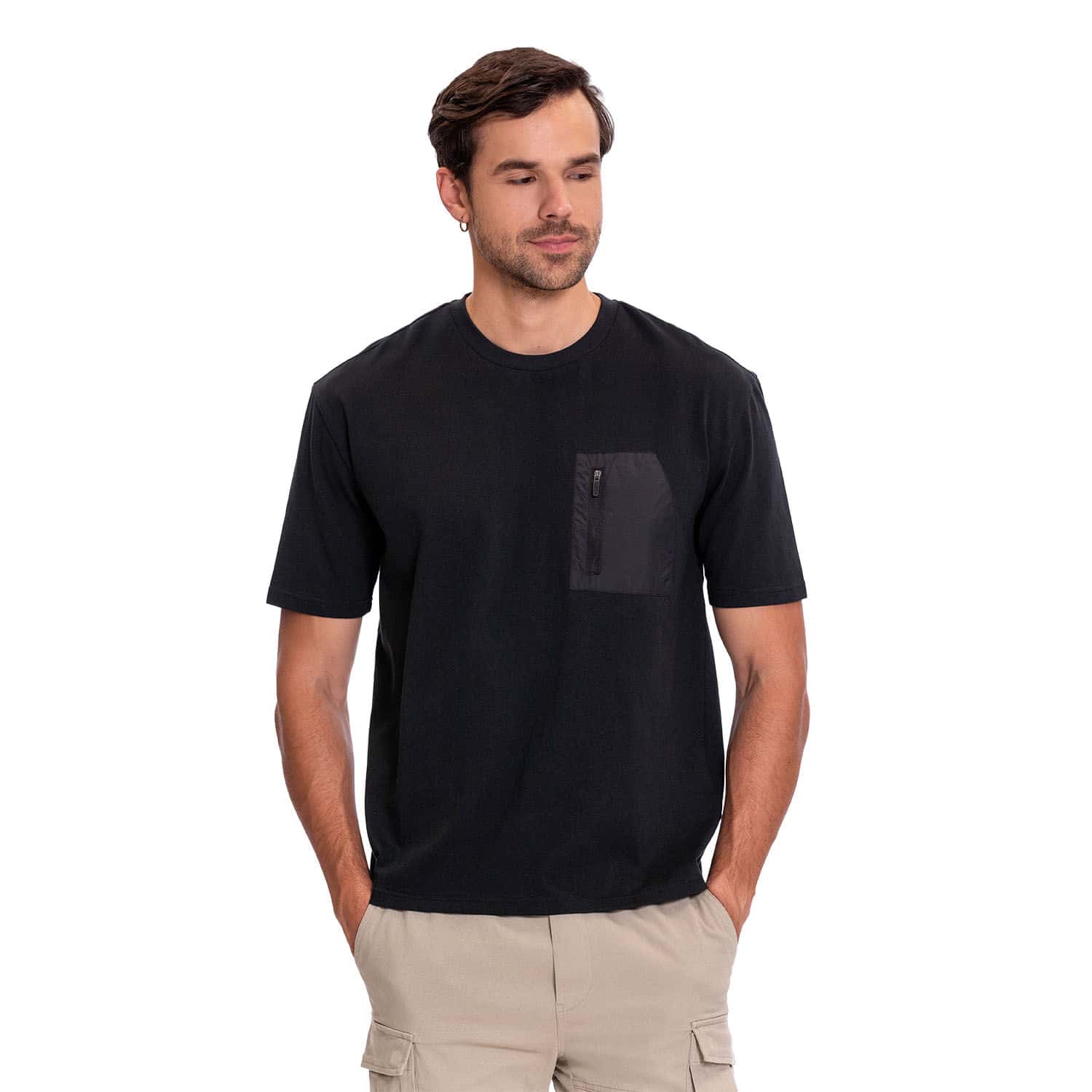 Camiseta para Hombre Unicolor Dali Negra