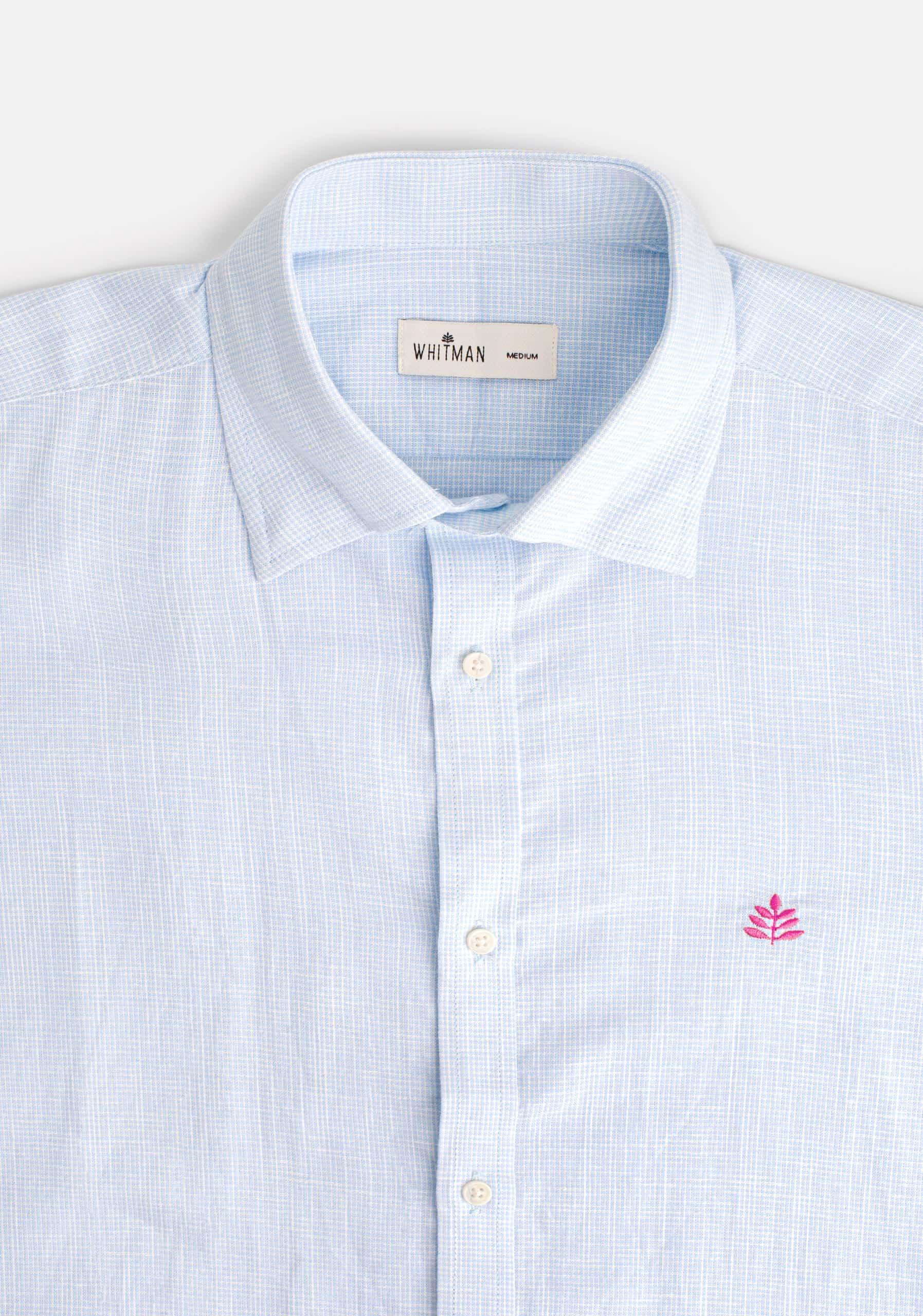 Camisa H CI Cuadros L-Fuc Azul Claro - miniatura 3