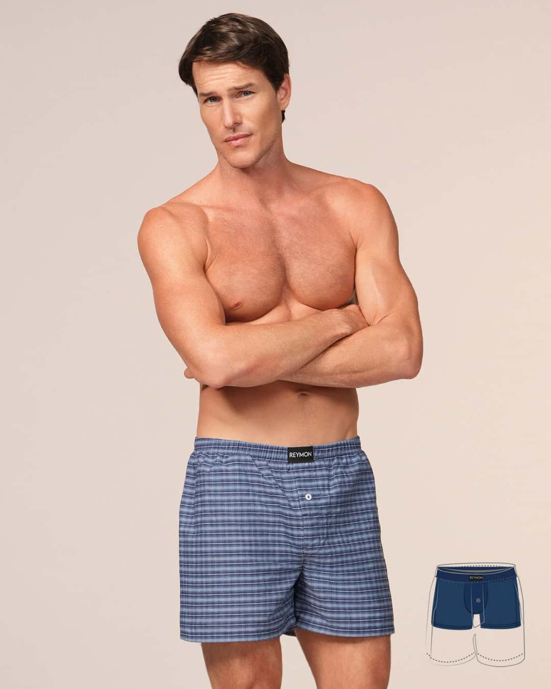 Boxer suelto con boxer interno en poliester Ref. 3052 - miniatura 8